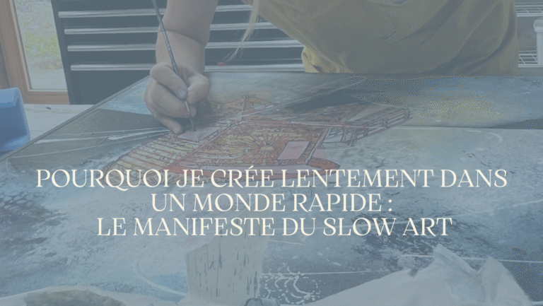 Lire la suite à propos de l’article Pourquoi je crée lentement dans un monde rapide :