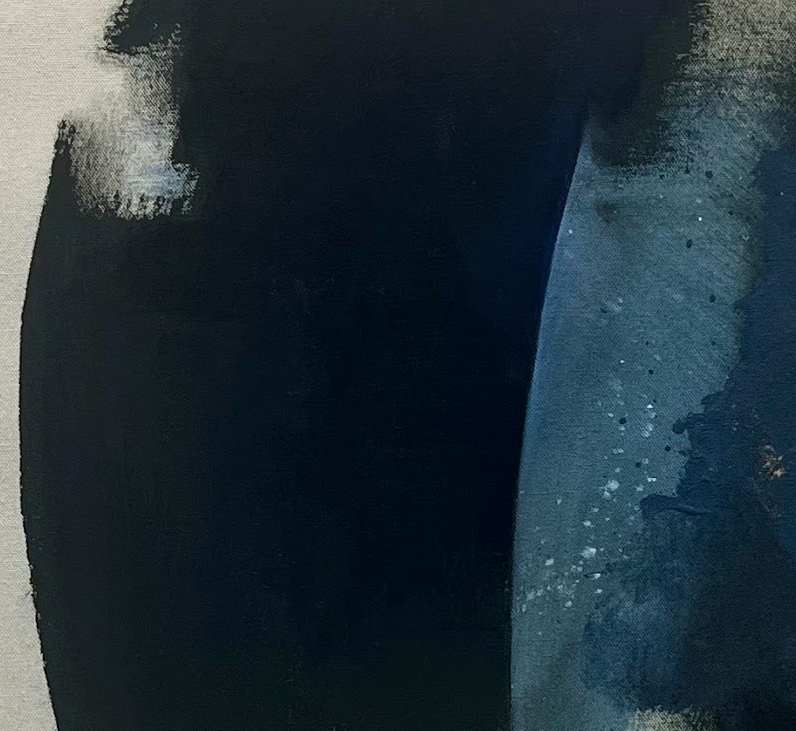 Détail 1 de Écho Bleu, recadrage de la photographie principale