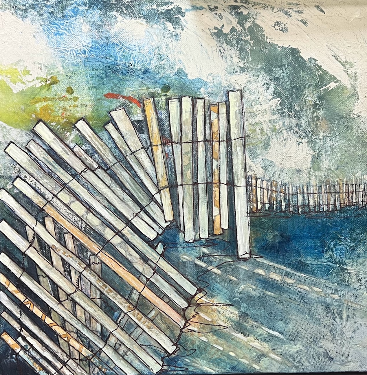 Front de Dune, Ganivelles, 50 × 50 cm