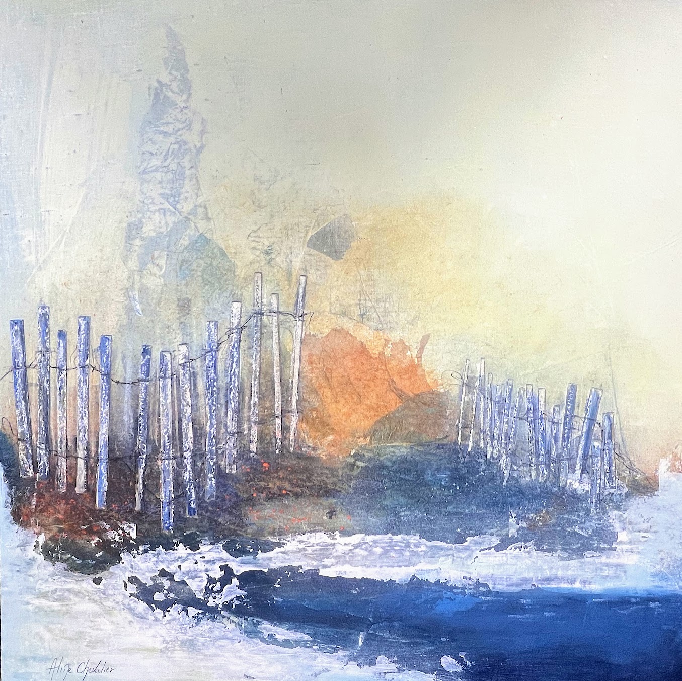 Levant, Ganivelles, 60 × 60 cm