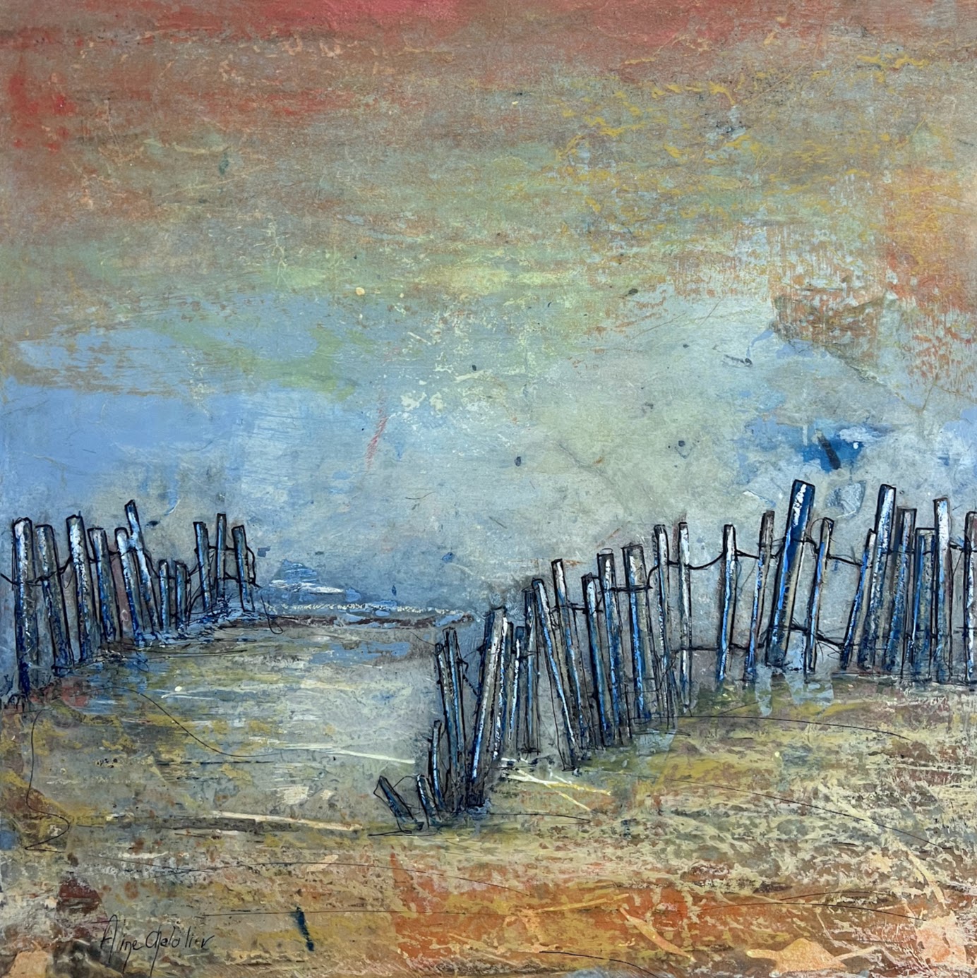 Solane, Ganivelles, 60 × 60 cm