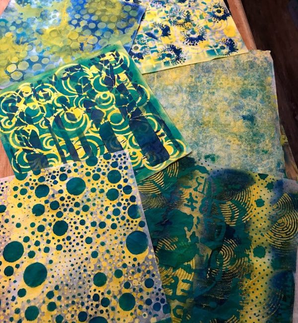 OK Aline Chevalier : les papiers et ma technique artistique mixte
